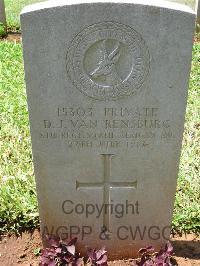 Dar Es Salaam War Cemetery - Van Rensburg, D J